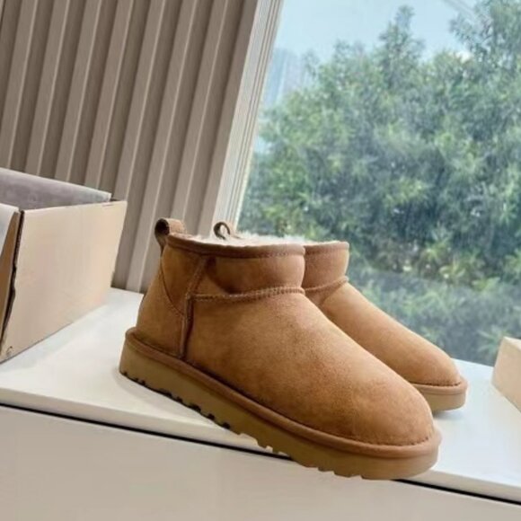 UGG Classic Ultra Mini Boots in Brown - Picture 2 of 7